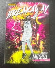 2021-22 Panini Instant Breakaway Donovan Mitchell #B6 /2819 Utah Jazz