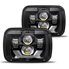 Pair 180W 1000 Bright H6054 5x7 7x6 Led Headlights Compatible with