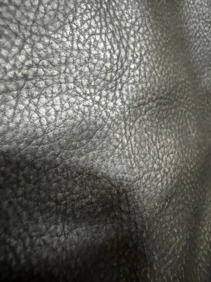 Arizona Jean Co. Leather Moto Jacket 3XL – Black w/ Tan & White Stripes, Lined - Image 3 of 4