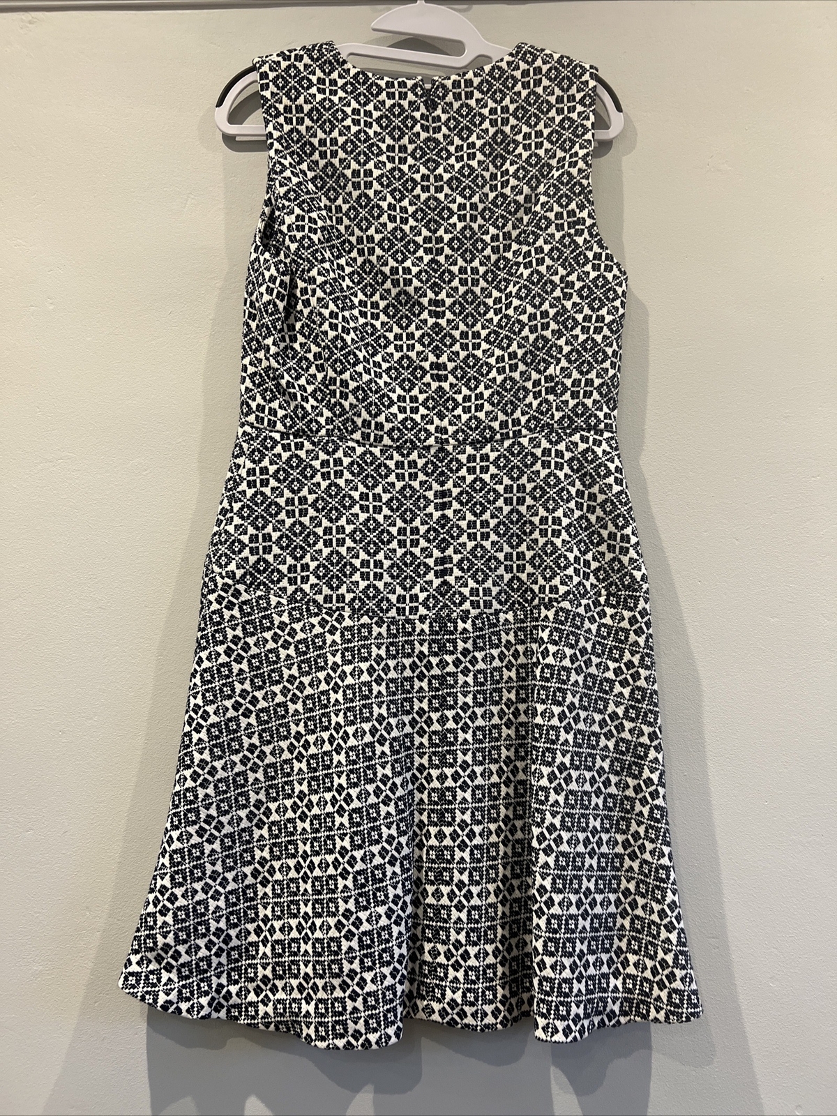 Tory Burch Navy Blue & White Stencil Woven Dress - US 4 / UK 8 - RRP $395 image 6