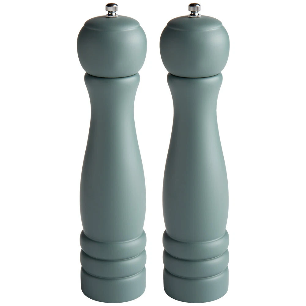 Choice 10" Wooden Salt / Pepper Mill - 2/Set (select color below)