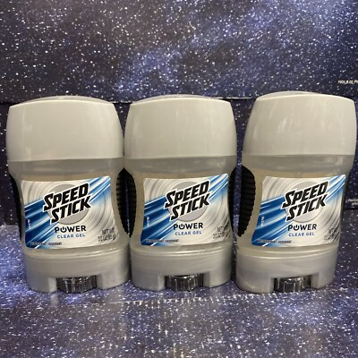 3X Speed Stick Anti-Perspirant Deodorant Power Clear Gel 3 Oz