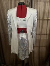 Contempo Casual 3 Piece Skirt Jacket And Bralette. Size M Vintage 1990s.