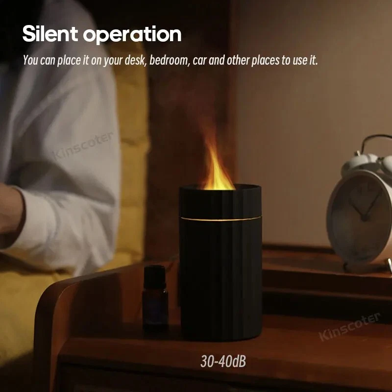 Auto Diffusor Flamme LED Aroma Luftbefeuchter Ätherisches Öl Lufterfrischer - Bild 4 von 4