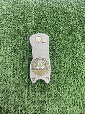 Foldable Golf Divot Repair Tool with Magnetic Golf Ball Marker  Pop-up Button