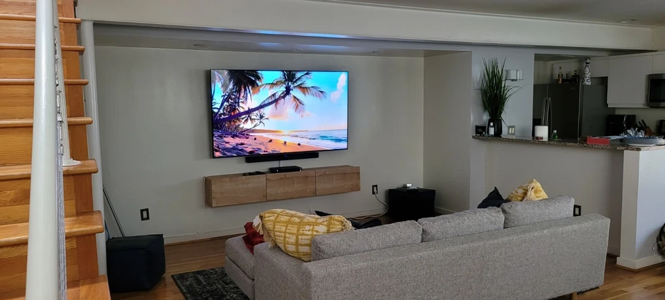 Soporte de pared para TV inclinable/fijo XL hasta 86 pulgadas TV rango de 3 pernos Foto 3 de 3