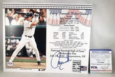 Colorado Rockies Larry Walker Signed HOF Inauguration 8x10 Postcard PSA/DNA COA