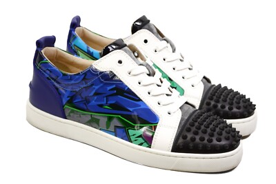 FREE TARIFF) Christian LOUBOUTIN JUNIOR SpikesGraffiti sneakers