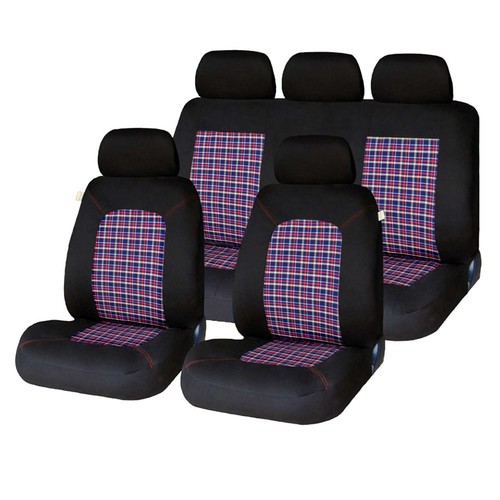 9 PCE Lambeth Tartan GTI Checked Design Car Seat Covers VW Golf MK1 2 3 4 5 6 7 eBay