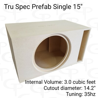 TRU SPEC Prefab Single 15'' Subwoofer Enclosure Sub Box Vented High Output