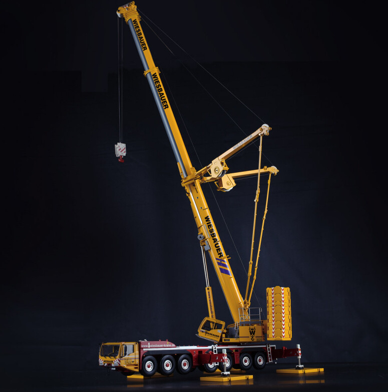 TADANO CARGO CRANE ゴールドミニカー非売品 1:50 TADANO AC 7.450-1 Crane WIESBAUER 32-0164 Construct Equipment