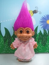 NIGHTY NIGHT GIRL IN NIGHTGOWN - 5" Russ Troll Doll - NEW IN ORIGINAL BAG