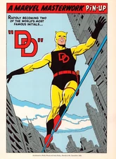 DAREDEVIL WALLY WOOD JACK KIRBY 9"x12" Marvel Comics Vintage Art Print Poster