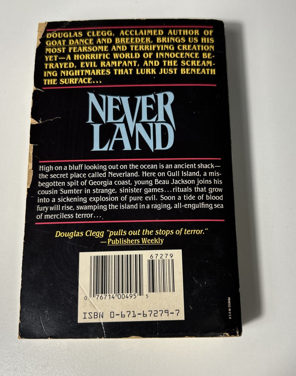 Douglas Clegg Horror Mass Market Paperback Lot! Never Land & The