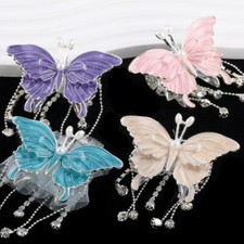 Butterfly Tassel Beaded Accessories Straight Hole Beads Materials for Pen Decors
