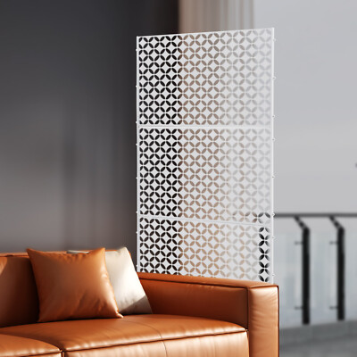 35.4*74.8 in Freestanding Privacy Screen In/outdoors Decorative Privacy Screen