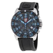 Luminox Original 3183 Steel Colormark Chrono Blk Dial Blue Numbers Night Vision