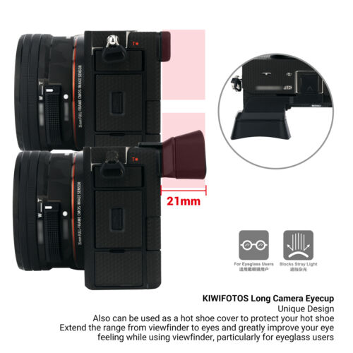 Extend Camera Eyecup Eyepiece Viewfinder Eye Cup for Sony A7C Alpha 7C ILCE-7C - Picture 7 of 12