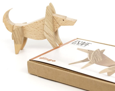 ESNAF Dingo Magnet Holzspielzeug NEU Australien Kinder 3+ Bauspielzeug Studio Punkt