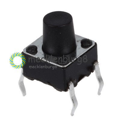 100PCS NEU 6X6X7mm Tactile Push Button Switch Tact Switch 4-pin