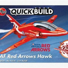 SnapJet RAF Red Arrows Hawk: Lightning-Fast Build Plastic M