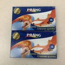 Prang Crayons 16 colors Crayons 2 Packs Made in USA Non-Toxic Dixon Vintage