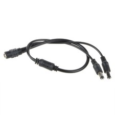CCTV Security Camera 5.5/2.1mm 1 to 2 Port Power Splitter Cable Pigtails 12V DC