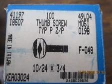 Zinc Plated 10/24 X 3/4' 100 Ct. Thumb Screws #41197