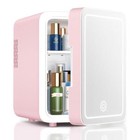 Mini Beauty Fridge Portable Cosmetics Refrigerator LED Makeup Mirror Cooler AU
