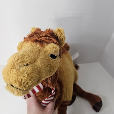 Ikea Onskad The Camel Plush Brown Two Hump Scarf Desert Stuffed Animal Toy