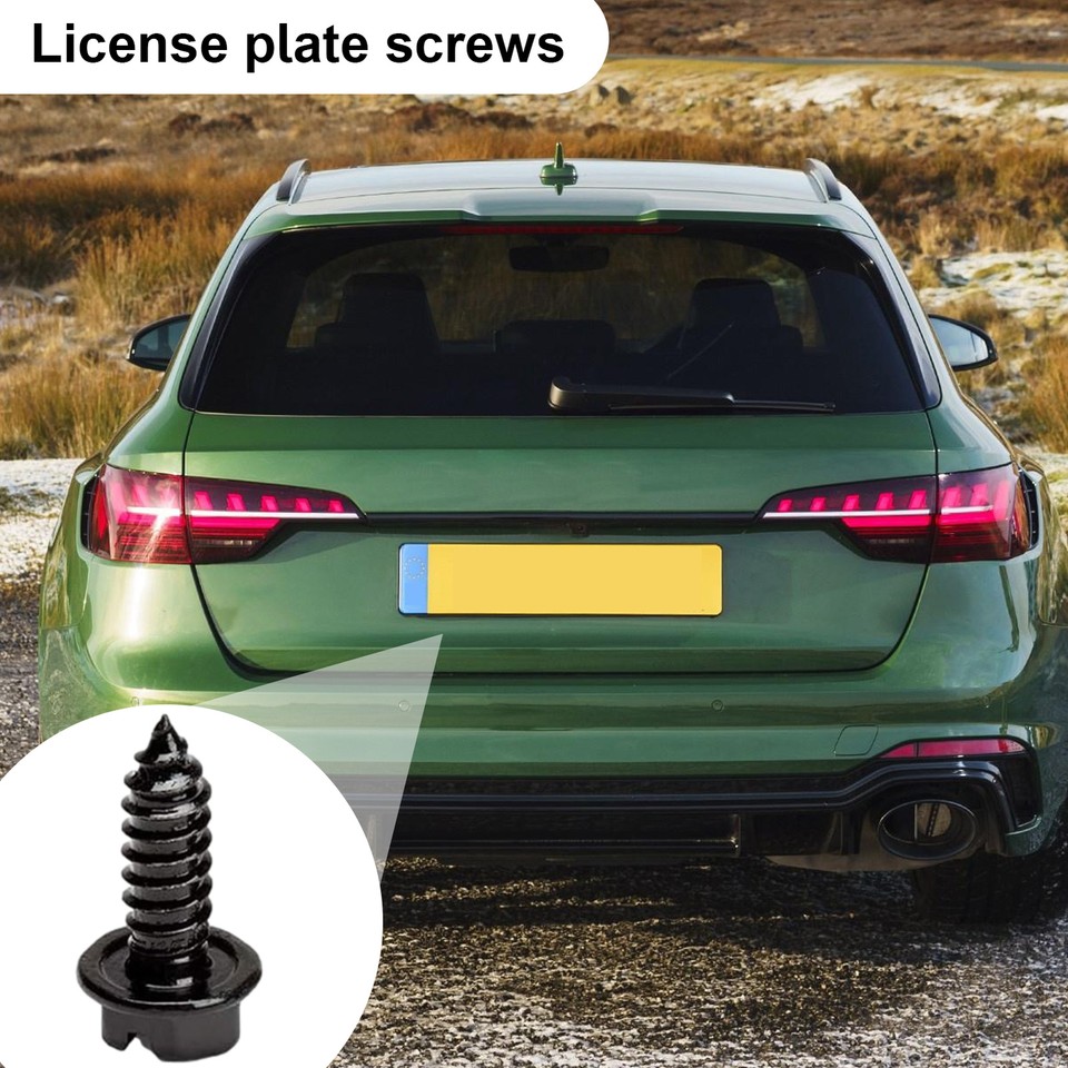 Anti Theft License Plate Screws Kits, Tamper Resistant Licence Plate