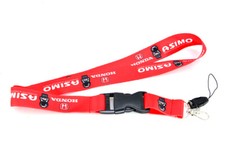 Jdm Asimo Racing Nylon Double Side Lanyard Neck Strap Keychain Quick Release