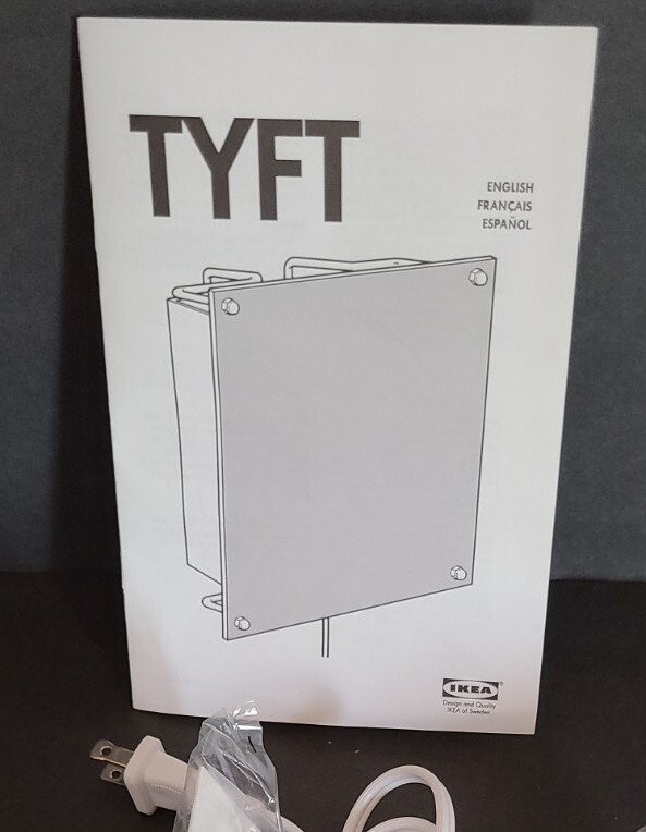 Vintage Ikea 2003 TYFT Sconce Panels & Fixture Like GYLLEN | eBay