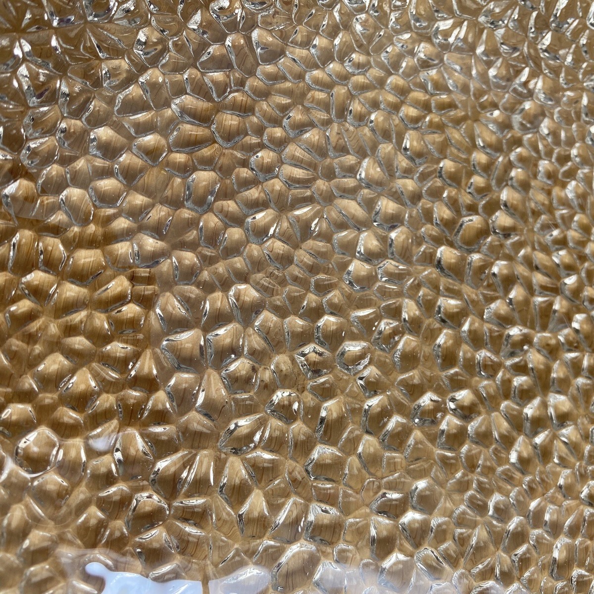 Vetropuro Clear Turkish Bubble Pebble Ice Glass Textured Salad