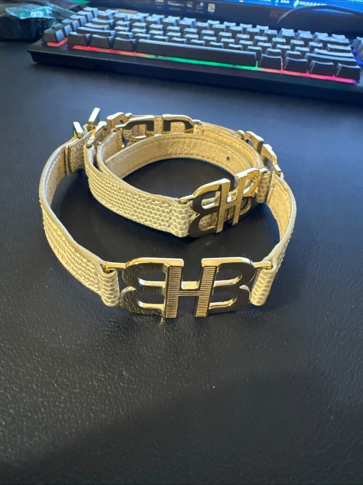 Cinturón mujer Hugo Boss crema 34”, usado Foto 3 de 4