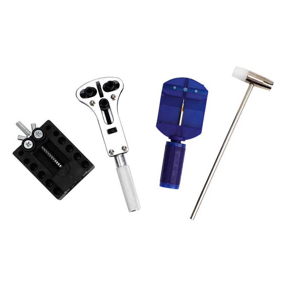Watch Repair Tool Kit Wristwatch Link Pin Remover Case Opener - Foto 10
