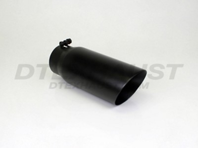 BQ9-405013ABK-12 BOLT ON ANGLE BLACK POWDER COAT TIP 4'' INLET 5'' OUTLET 12'' LONG