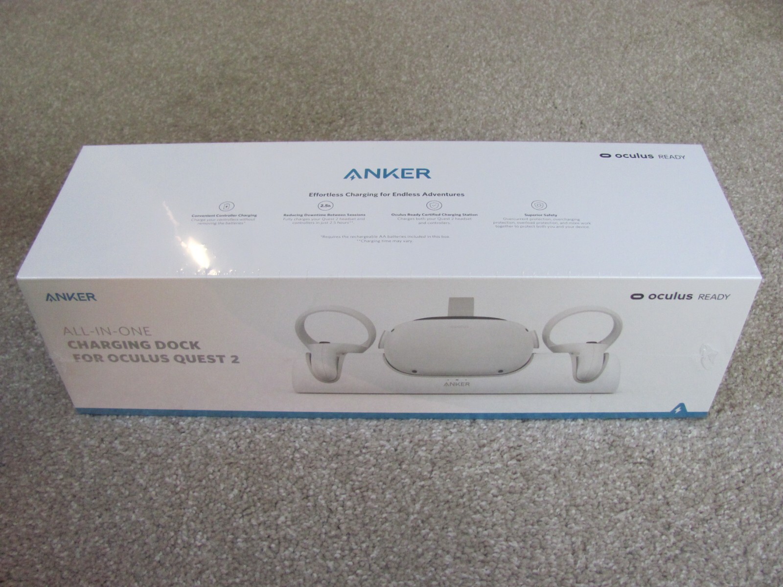 Anker Charging Dock for Oculus Quest 2 with Rechargeable Batteries-image