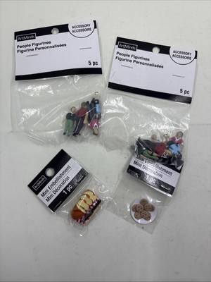 ArtMinds Mini Embellishments -PEOPLE/FOOD - LOT OF 4 Art Minds