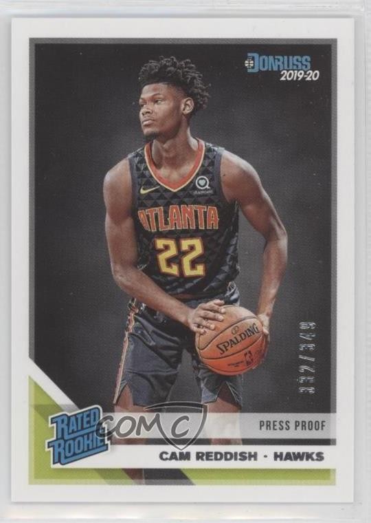 2019 Panini Donruss Rated Rookie Press Proof Purple /199 Cam Reddish #209 00gy