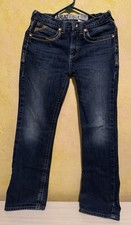 Ariat Denim B4 Relaxed Fit Straight Denim Jeans Medium Wash Blue Boys Sz 16