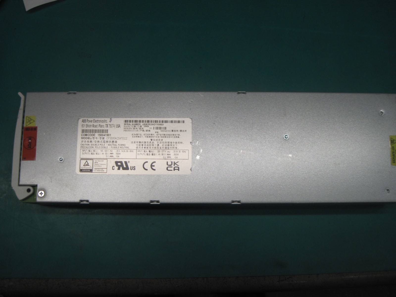 CP3500AC54TECZ ABB POWER POWER SUPPLY