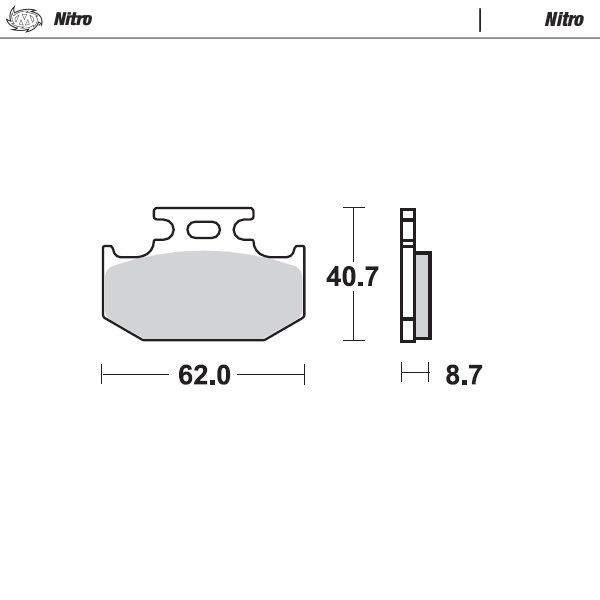 Moto-Master Sinter-BremsbeläGe Hinten FüR Kawasaki KDX 250 1991-1994-image