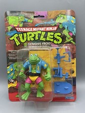 Vintage 1989 TMNT Genghis Frog Playmates Action Figure Sealed Read
