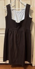Brown Dirndl German Oktoberfest Bavarian Dress. Homemade Approx. Size Medium.