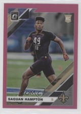2019 Panini Donruss Optic Rookies Pink Prizm Saquan Hampton #138 03kc
