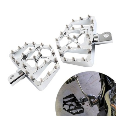 FITS Harley Touring Sportster Softail Dyna Wide Foot Pegs MX Style Floorboard