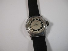 MOVADO MENS SS REF 14760 BORGEL CASED SCREWBACK VINTAGE 15J TWO TONE DIAL no res
