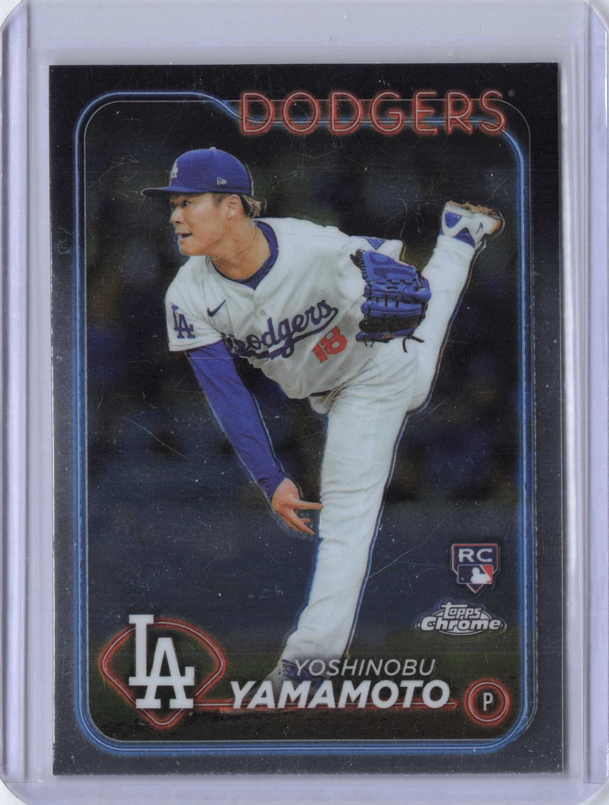 2024 Topps Chrome Black #18 Yoshinobu Yamamoto