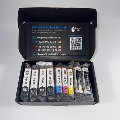 Smart Ink 564XL Compatible Ink Cartridges Set for HP Printers, Brand New Sealed